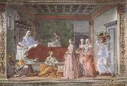 Domenicho Ghirlandaio Geburt Johannes des Taufers painting
